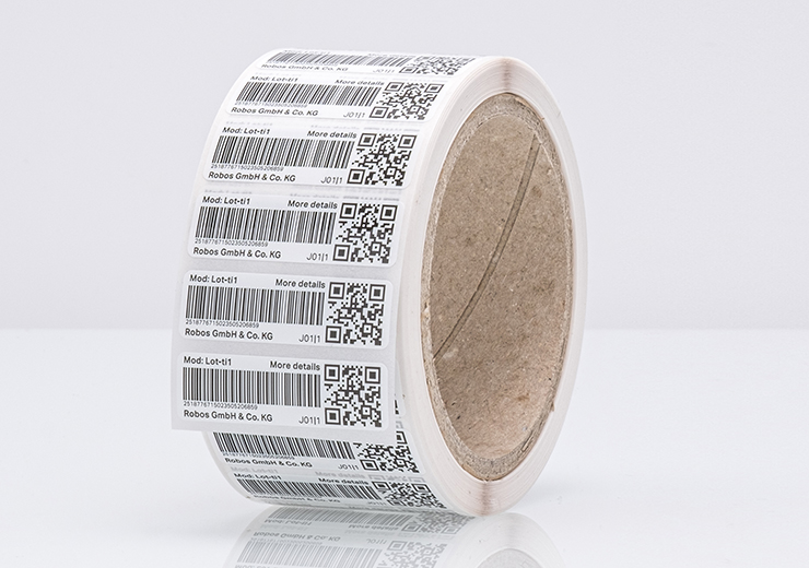 Barcode-Etiketten für Serialisierung und Codierung.